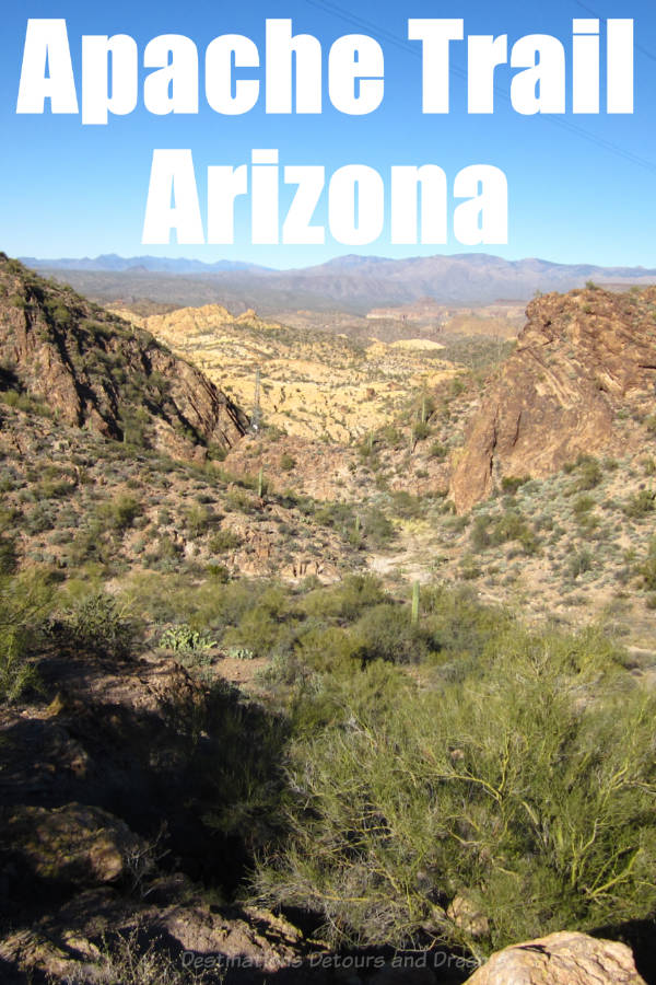 The Apache Trail is a scenic drive east of Phoenix, Arizona #Arizona #scenicdrive #mountains