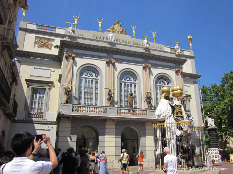 Entrance to Dali Theatre-Museum in Figueres Spain