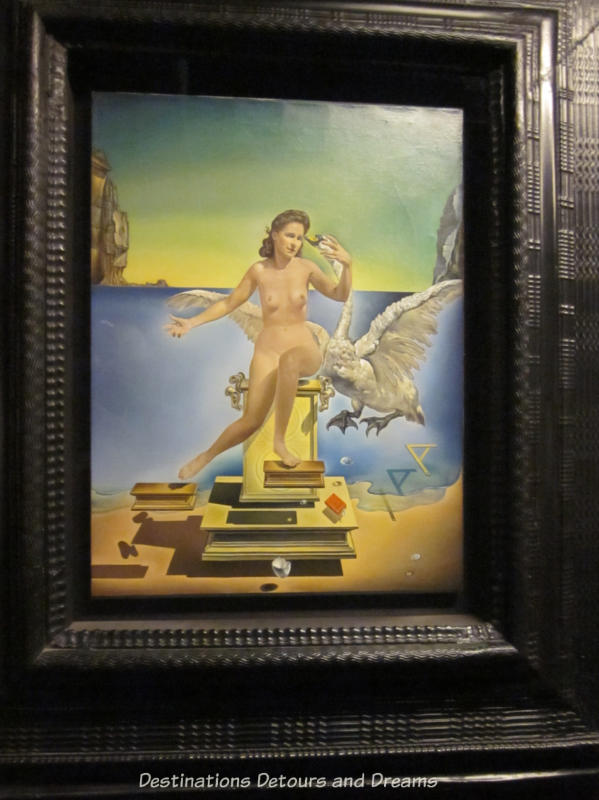 Dali painting at Dali Theatre-Museum in Figueres Spain