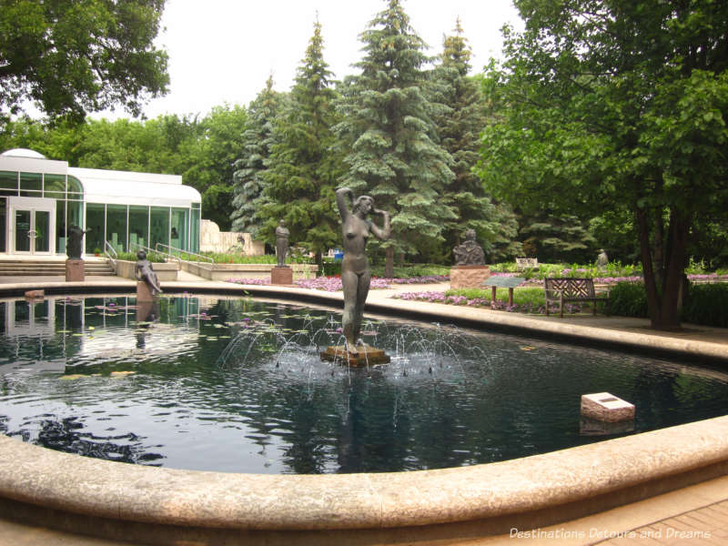 Fountain in Leo Mol Sculpture Garden