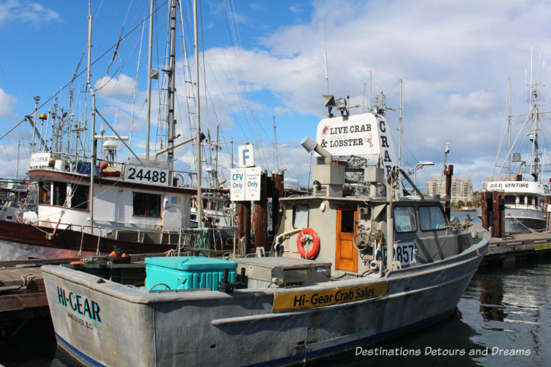 Fishing boats at Fisherman's Wharf in Victoria, British Columbia