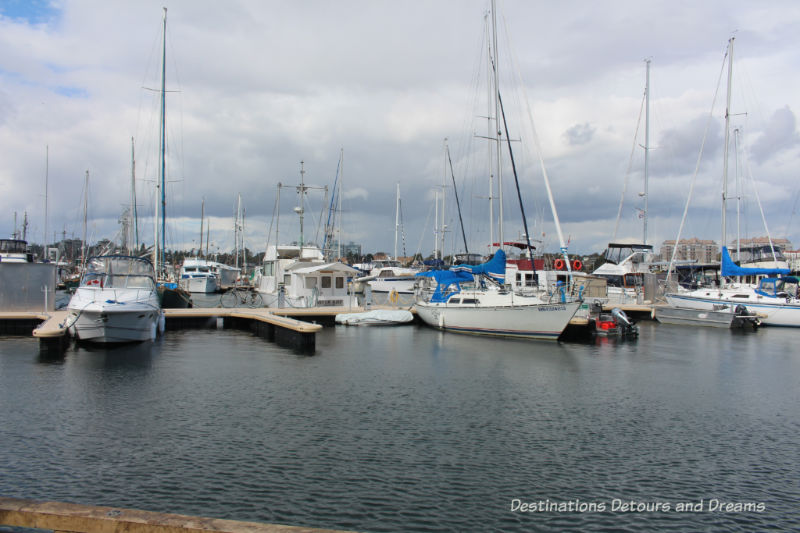 Marina at Fisherman's Wharf in Victoria, British Columbia