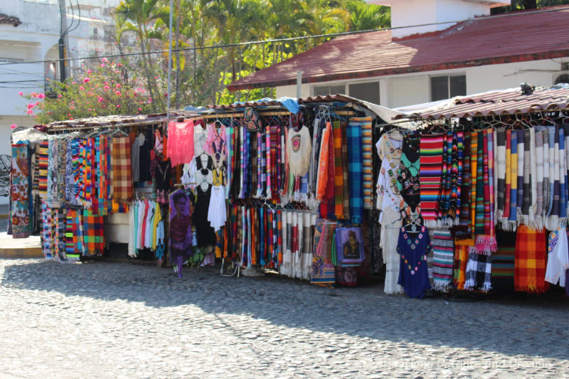 Puerto Vallarta street stall - shopping and bartering is one of a dozen (or more) things to do in Puerto Vallarta