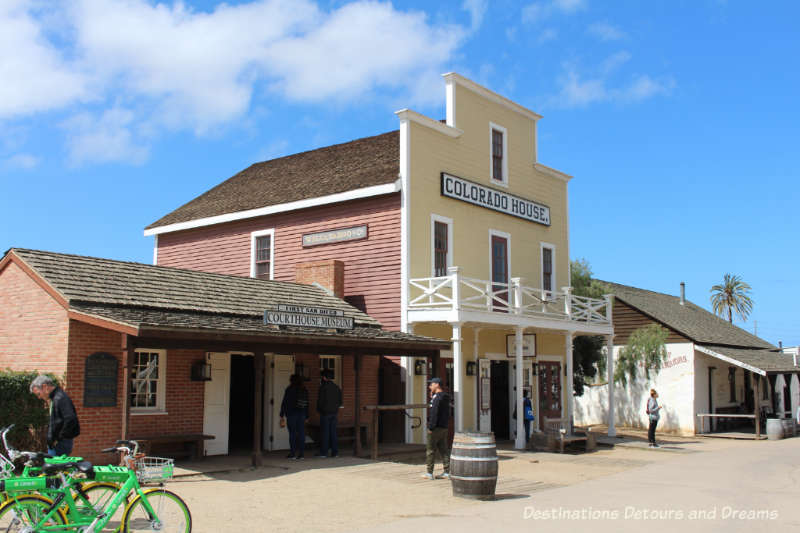 Buildings from the 1800s in Old Town San Diego