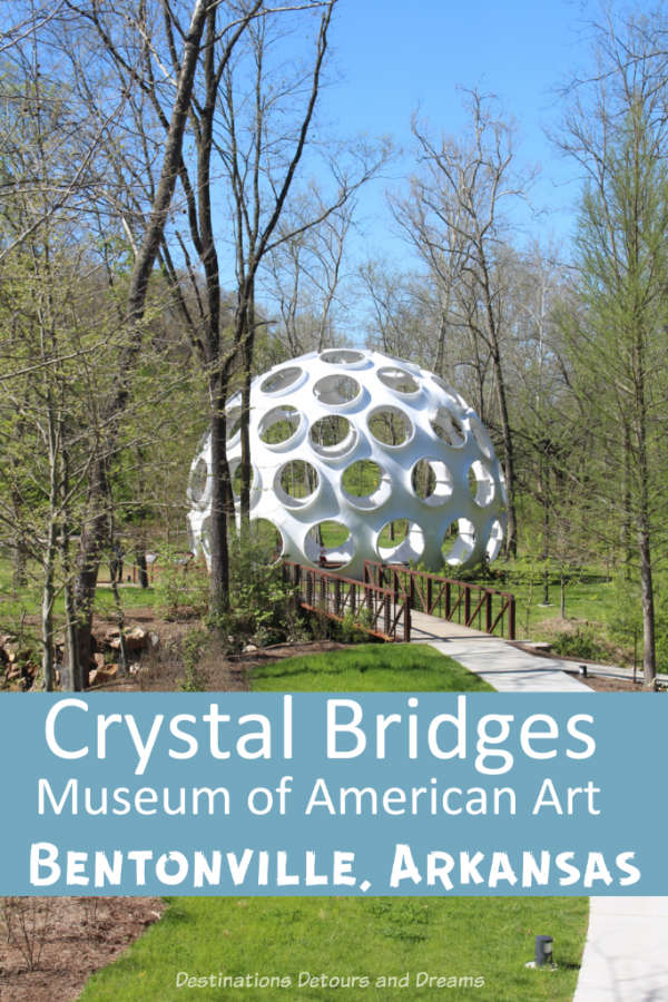 Crystal Bridges Museum of American Art in Bentonville, Arkansas marries art and architecture with nature #art #Arkansas #Bentonville #Americanart #museum