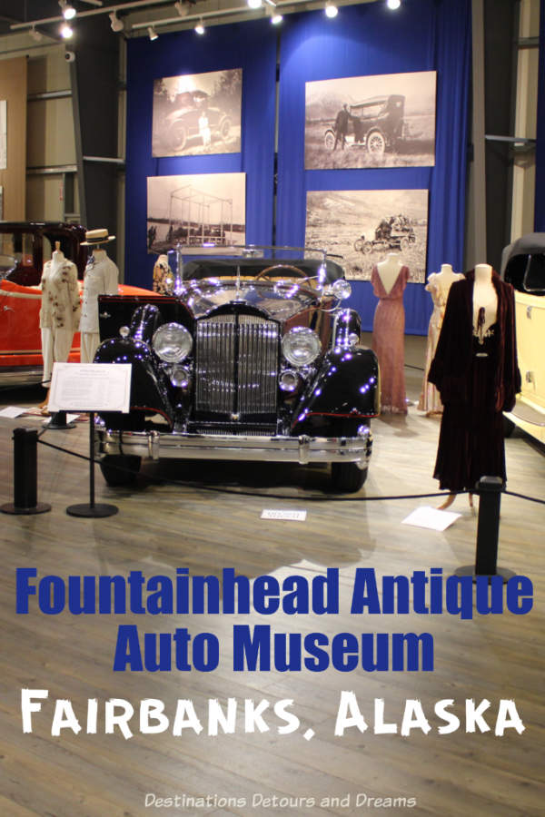 Fountainhead Antique Auto Museum in Fairbanks, Alaska features innovative and rare antique vehicles and vintage clothing #Alaska #Fairbanks #museum #vintageauto #costume