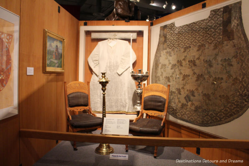 Artifacts from the Russian Orthodox Church in Alaska at the Museum of the North