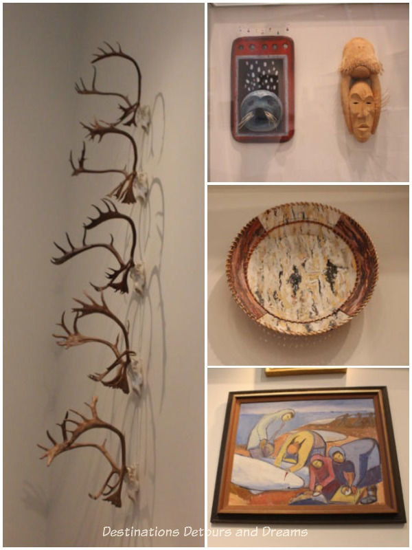Displays at Rose Berry Art Gallery in Fairbanks, Alaska
