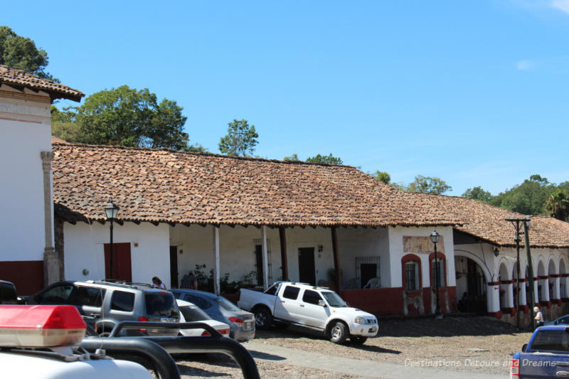 An old house adapted for use as a municipal building in San Sebastián del Oeste, Mexico
