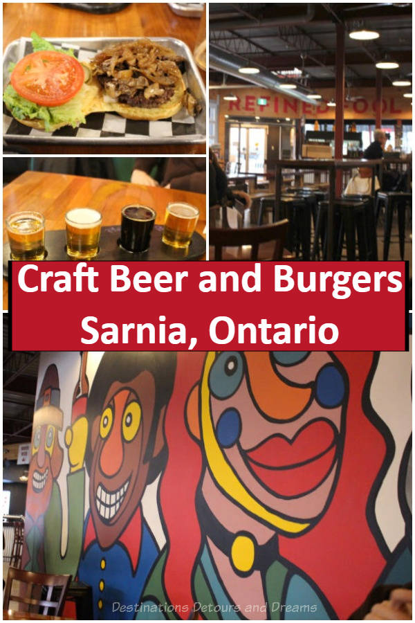 Craft Beer and Burgers in Sarnia, Ontario - Refined Fool craft brewery and Burger Rebellion restaurant in Sarnia, Ontario, Canada #Canada #Ontario #craftbeer #Sarnia