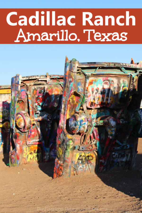 Cadillac Ranch - quirky roadside attraction in Amarillo, Texas #Texas #quirky #roadsideattraction #roadtrip