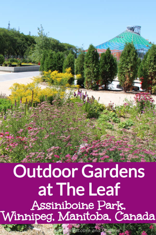 Gardens At The Leaf: The Assinboine Park Gardens at the Leaf in Winnipeg, Manitoba, Canada: a series of outdoor gardens celebrating diversity through plants