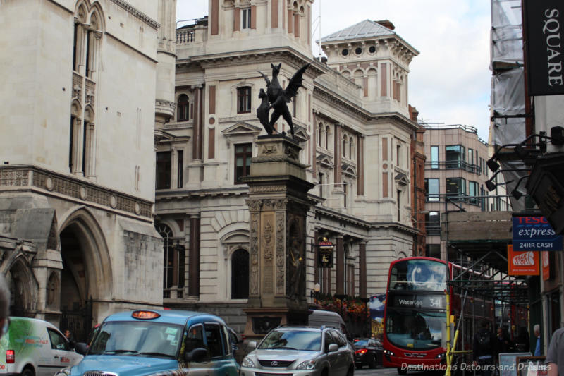 Banker and Brokers Tour of London's City History: Dragon Statue on Strand Street
