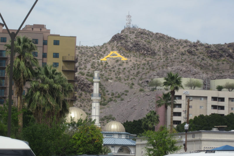 'A' Mountain - giant A on the side of Tempe Butte